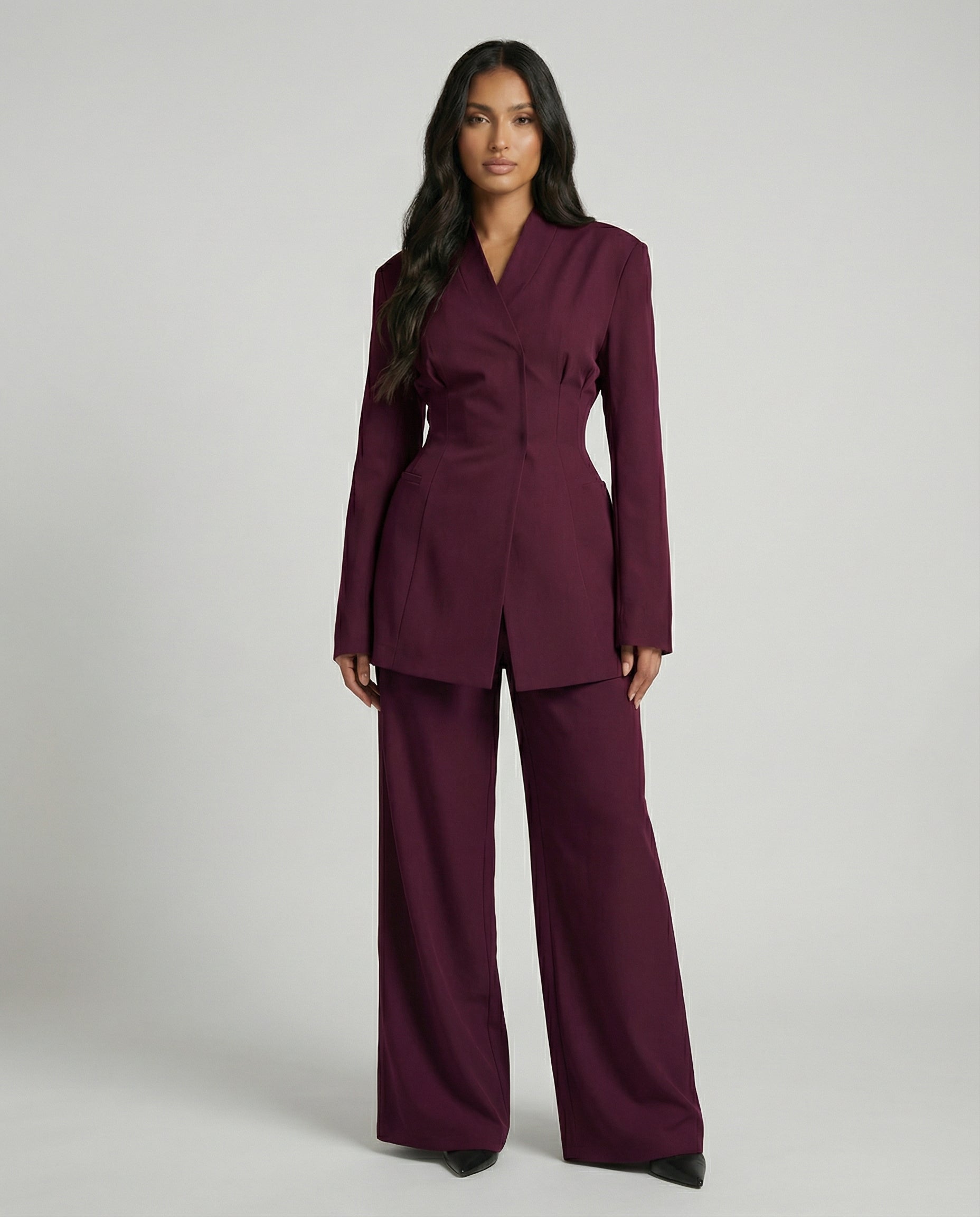Structured Blazer &amp; Trouser Coord Set - BERBISH