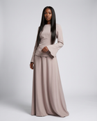 Tie Back Skirt Set with Pocket Details - BERBISH