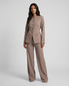 Button Top &amp; Wide Leg Trouser Coord Set - BERBISH