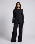 Button Top &amp; Wide Leg Trouser Coord Set - BERBISH
