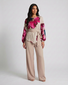 3-Piece Floral Balloon Sleeve Set - BERBISH