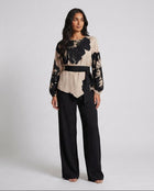3-Piece Floral Balloon Sleeve Set - BERBISH