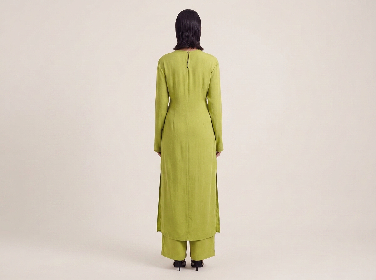 Long linen set- Matcha