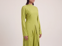 Long linen set- Matcha