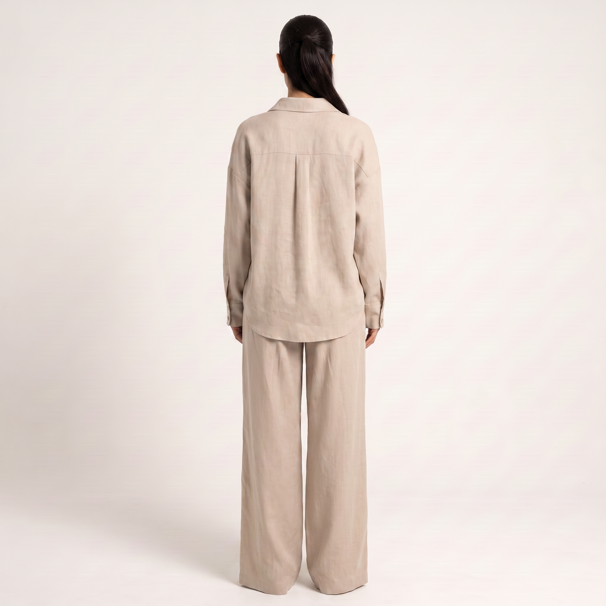 Button shirt coord-linen edit