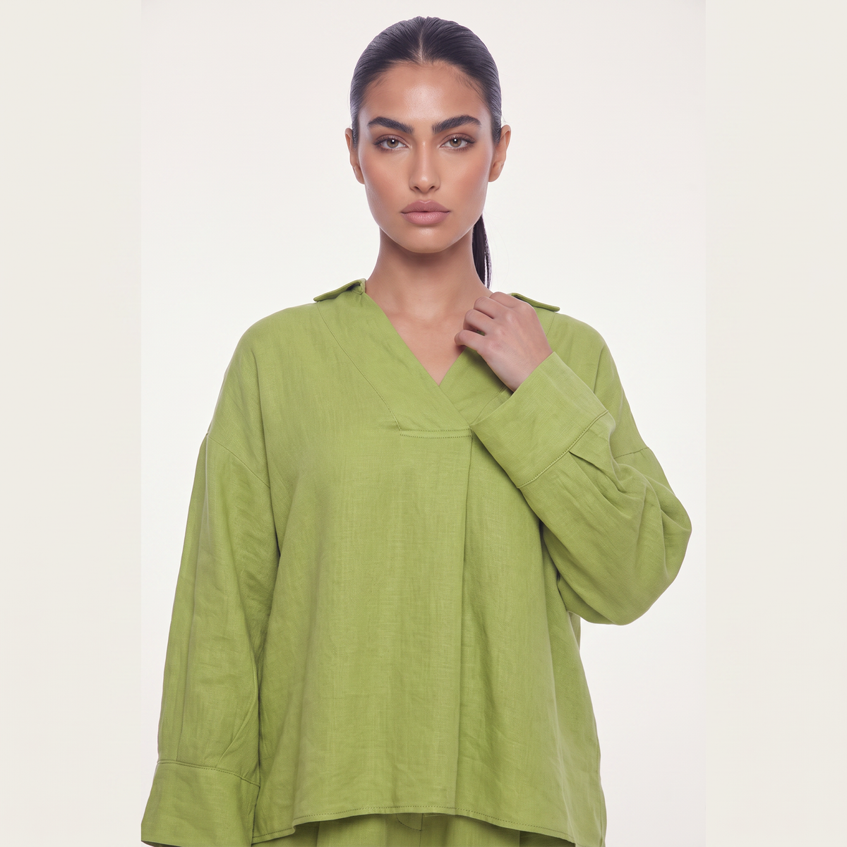 Ballon pantacourt set -Matcha