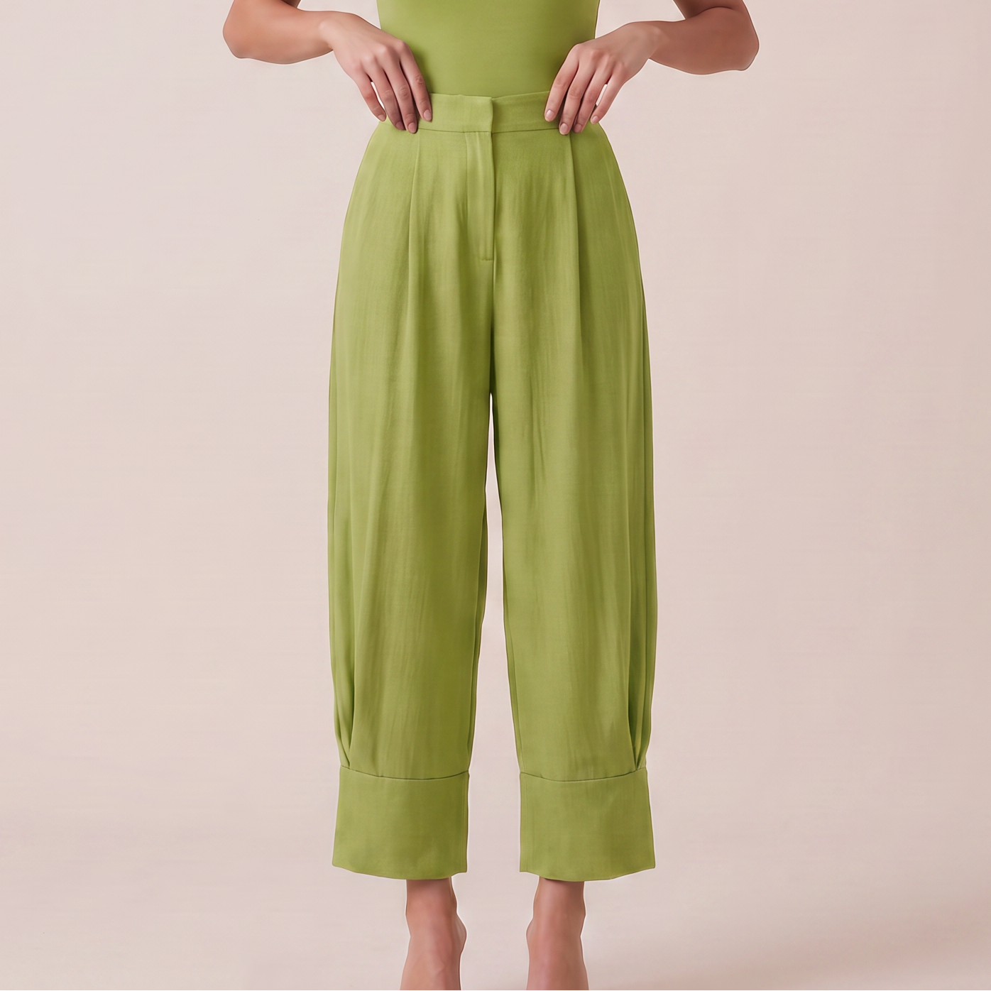 Ballon pantacourt set -Matcha