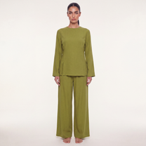 The slit linen coord - Matcha [PREORDER]