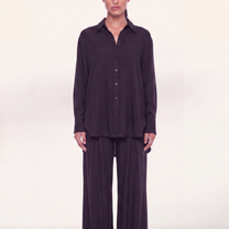 Button shirt coord linen-  Black