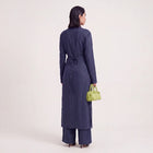 Long linen set-  Navy