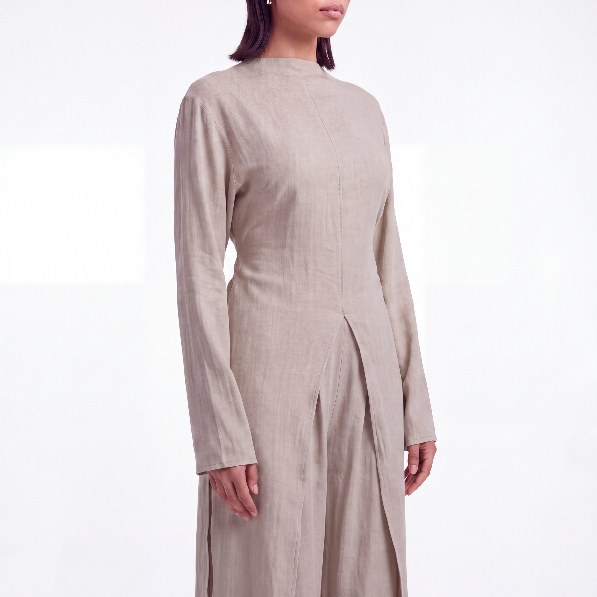 Long linen set- Oat