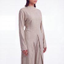 Long linen set- Oat
