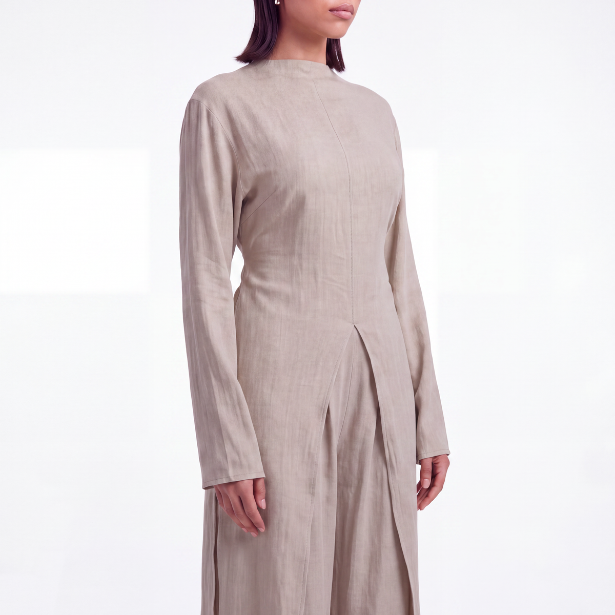 Long linen set- Oat