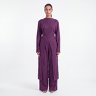 Long linen set-  Plum