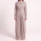 Long linen set- Oat