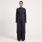Long linen set- BLACK