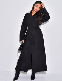 PREORDER-Premium Thick coat adjustable belt unique design Womenswear Jackets fitted waist one size - BERBISH