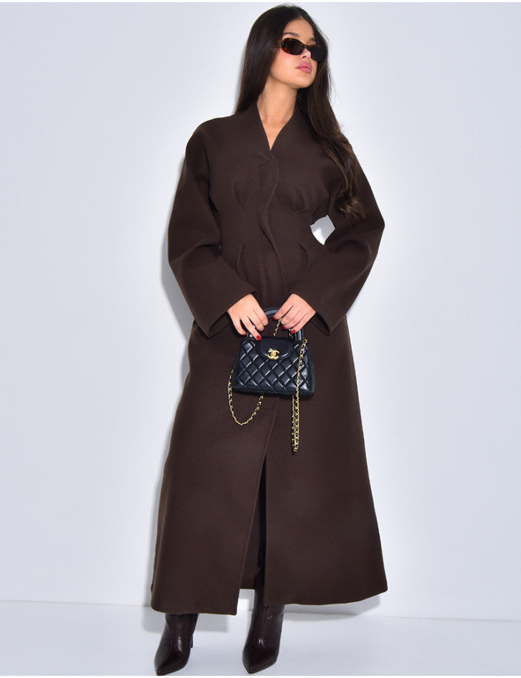 PREORDER-Premium Thick coat adjustable belt unique design Womenswear Jackets fitted waist one size - BERBISH