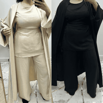 Princess Double Cross Tie 3-Piece Co-Ord Set - BERBISH